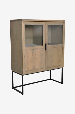 Nordic Furniture Group - Vitrineskab Zion - Grå - Skabe - Fra Homeroom