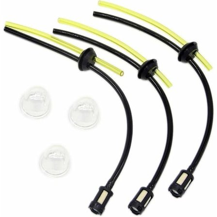 Universelt drivstoffiltersett bensin slangekobling kompatibel børstekutter trimmer trim