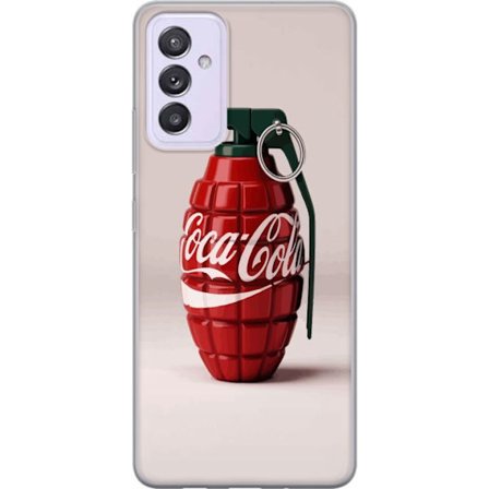 Kompatibelt Mobildeksel til Samsung Samsung Galaxy A82 5G Kunstnerisk illustrasjon av Coca Cola granateple i rødt og grønt, pop art inspirert motiv