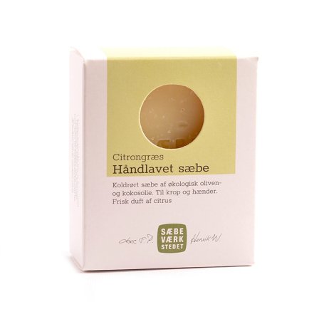 SÆBEVÆRKSTEDET Håndlavet sæbe Citrongræs 100 g, Skincare, Håndpleje, Håndsæbe