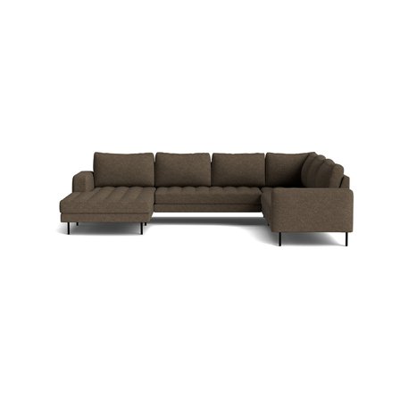 Rouge U-sofa, venstrevendt - Monza Taupe - 344x254x89 - Sofa, u-sofa