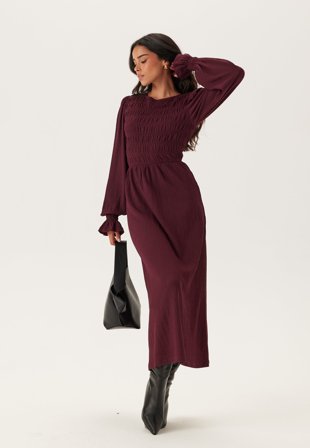 Happy Holly - Long Sleeve Smock Dress - 40/42