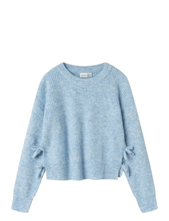 Nkflinnea Ls Loose Short Knit Blue Name It