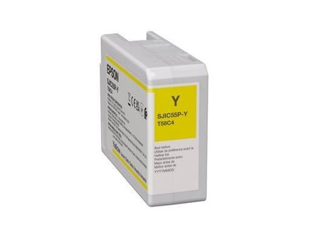 Epson SJIC55(Y): Ink cartridge for ColorWorks CW-D6500/D6000 (Yellow)