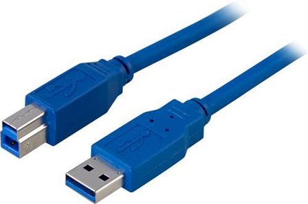 Deltaco USB3-120 - USB-kabel - USB Type B til USB-type A - 2 m