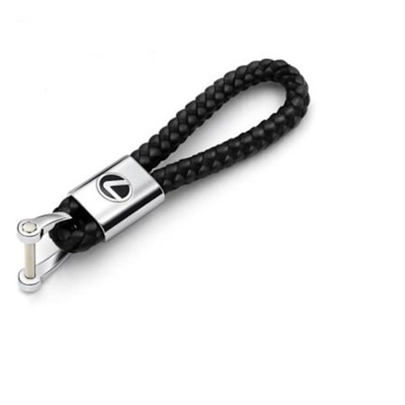 Lexus punottu nahkainen avaimenperä