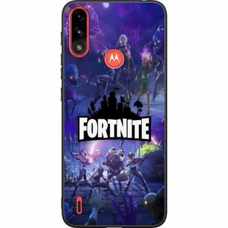 Motorola Moto E7i Power Svart Skal Fortnite