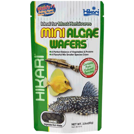 Hikari - Mini-Algae Wafers 22 g - Akvaristikk - Fiskefôr & fiskemat - Fôrtabletter - ZOO.no