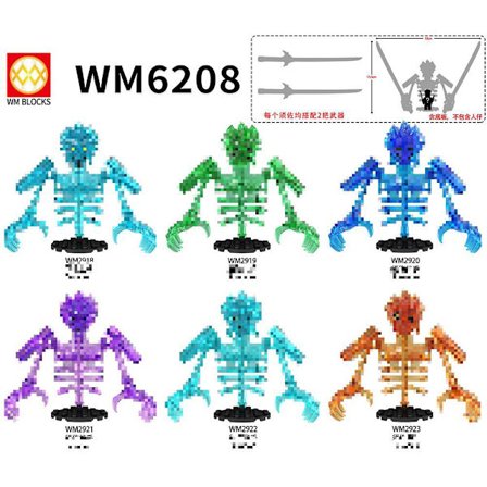 Anime-serie Ninja Susanoo minifigur modell byggklossar monteringsleksakspåse