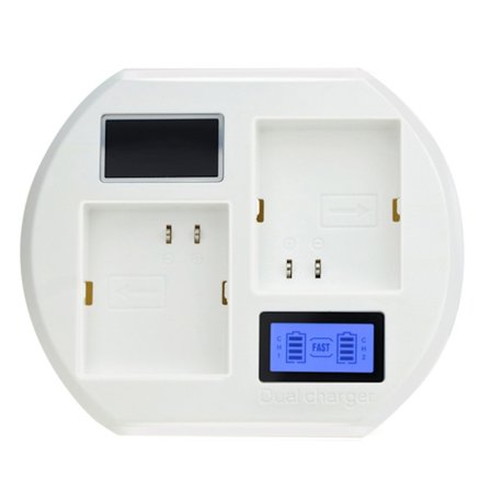 Hurtiglading Kamera USB Batteri Hurtiglader for Arlo Pro/Pro2 Batteri 2 Spors Lading LCD Display Base Lader