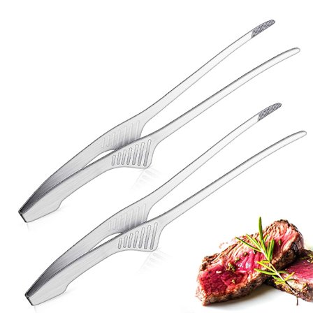 Chef's Choice Grillipihdit, ruostumattomasta teräksestä valmistetut pitkävartiset työkalut turvalliseen käyttöön, ihanteelliset pienten ruokien 