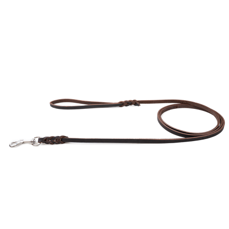 Selected by ZOO - Lærsnor Hera brun 9 mm x 180 cm - Hund - Halsbånd - ZOO.no
