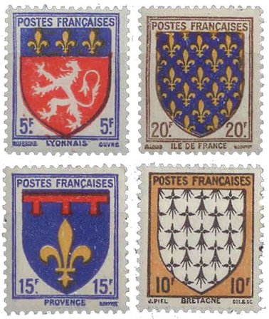 Frankrig 1943 - YT 572-575 - Postfrisk