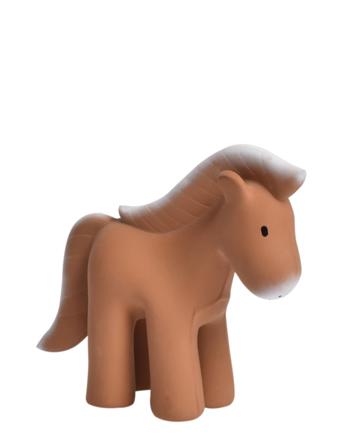Natural Rubber Rattle Horse Toys Baby Toys Teething Toys Brun Tikiri