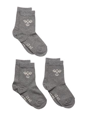 Sutton 3-Pack Sock Socks & Tights Socks Grå Hummel