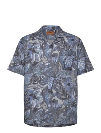 Mos Mosh Gallery Mmgbabel Sun Linen Ss Shirt - Navy - XL