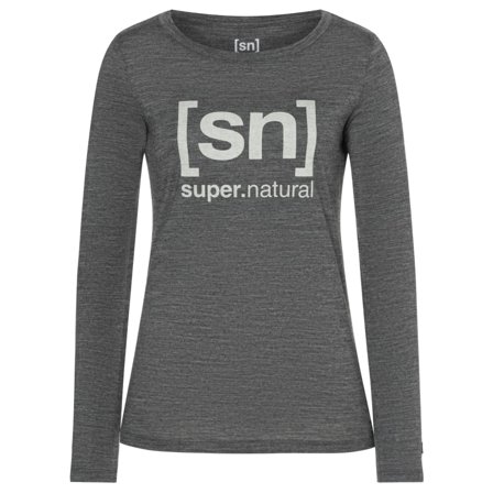 Super.natural Women's Essential I.D. LS Women long-sleeved sweaters Grey XL