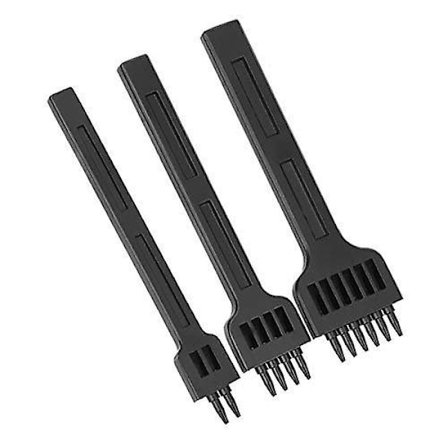 3 stk. 4mm læderværktøj DIY værktøj 2/4/6 spids mejsel stål syning håndhul