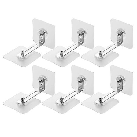 Furniture Anchors Wall Bracket, Furniture Anti Tip Straps, No Drilling, Self Adhesive Furniture Wall Anchor