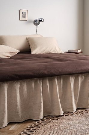 Jotex - Bettbehang 60 Cm Hellbeige - AMILIA - Kaufe Betthussen bei Jotex