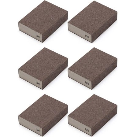 6stk Finblokker Slipesvampsett Slipeklosser