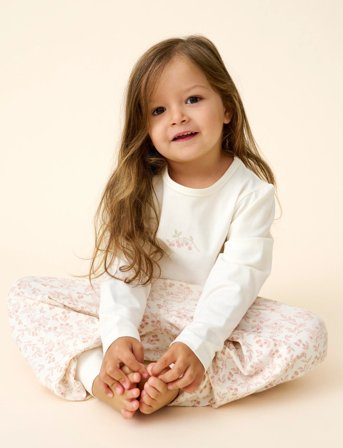 CeLaVi Pyjamas W. Aop - Cream - 130