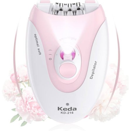 (pink, hvid) Ansigts epilator, ansigts epilator til kvinder, trådløs elektrisk epilator med LED-lys