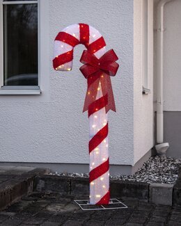 Star Trading Utomhusdekoration LED CandyCane Röd - 150 cm - Jul