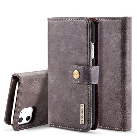 DG.MING iPhone 11 2-in-1 Wallet Etui - Kaffe