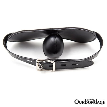 Ourbondage 4 Farge PU Lær Stropp Munkekurv Munn Myk Knebelbelte Bondage Maske Erotiske Sexleketøy for Menn og Kvinner Par