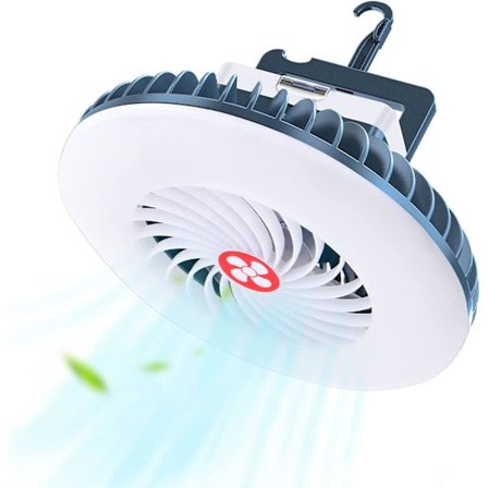 Led Campinglys, Bærbar Usb Genopladelig Campingventilator med Magnet Hængende Krog