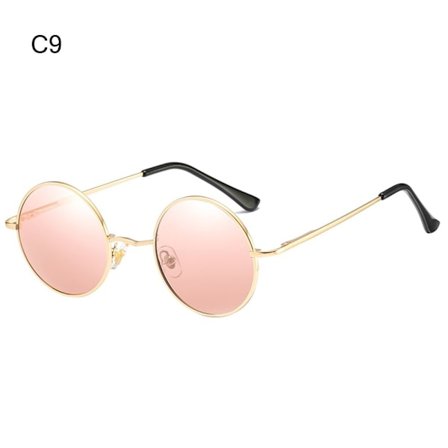 Små runda solglasögon Hippie Circle Solglasögon C9 C9