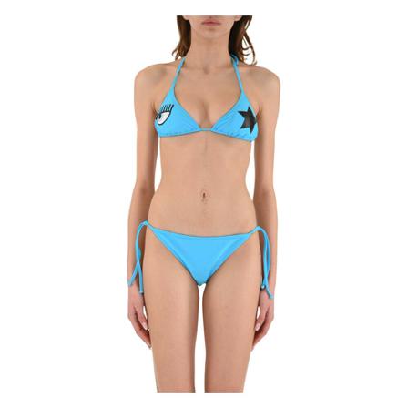 Chiara Ferragni Collection, Swim bikini Blauw, Dames, Maat:L,elastaan