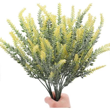 4 kpl Realistinen Kosketus Laventeli Flocked Tekokukat W