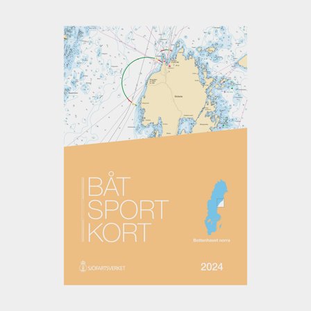 Carta náutica desportiva Sjöfartsverket Bottenhavet norte, Sikeå - Sundsvall (Edição 2024)