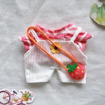 1 Sett Klær for 30 cm utstoppede dukker LaLafanfan Cafe Duck Dog Plysj Leketøy Tegneserie Hettegenser Overalls Tilbehør Barn Jenter Gave