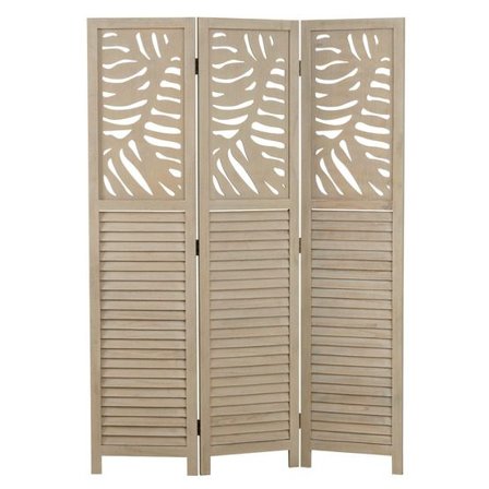 Homestyle4u Rumsavdelare - 3 Delar - Sand Beige - Litenleker