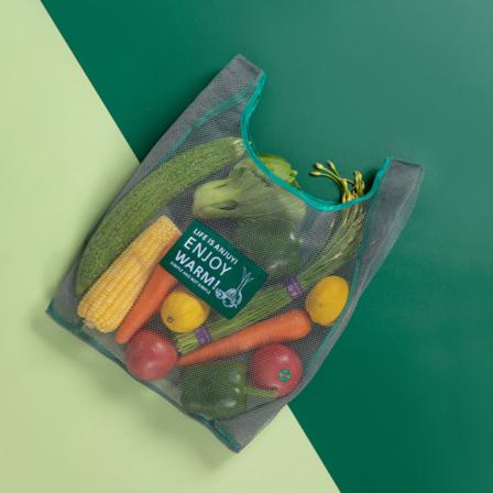 Återanvändbara Shoppingkassar Frukt Grönsakspåse Bärbar Hopfällbar Org