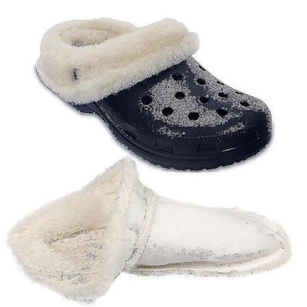 Crocs skor Clogs ersättning päls för Crocs foder innersulor insatser lurvig(39-40)