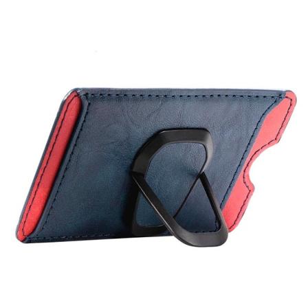 Praktisk mobiltelefonholder med kortrum Blå