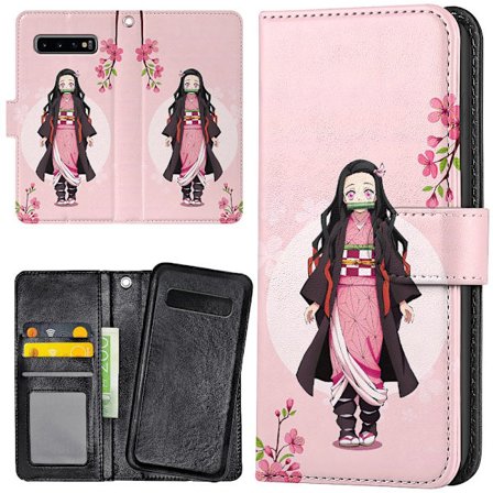 Samsung Galaxy S10 Plus - Plånboksfodral/Skal Anime