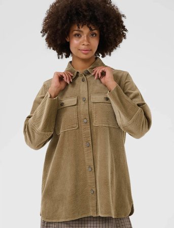 Culture Cubaela Klay Shirt Jacket - Beige - XXL