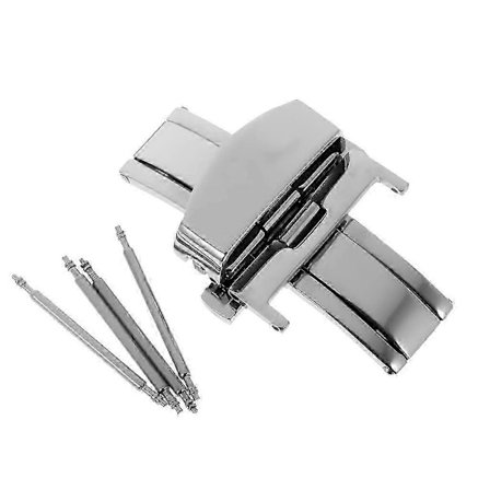 Rustfrit stål Flip Lock Butterfly Deployment Lås Urspænde 20mm ny