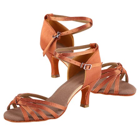 Comfortable Dark Brown Latin Dance Shoes for Women (Size 38)