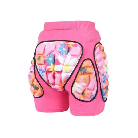 3D Vadderat skydd Höft Korta Byxor Skyddsutrustning pink waist 60-74cm