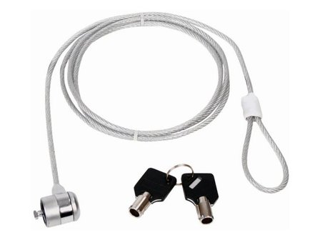 NEDIS Vajerlås Universalt Nyckel 1.8 m - Lyreco - Datorprodukter - Kringutrustning - Vajerlås