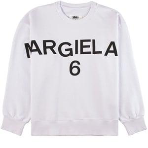 MM6 Maison Margiela White Logo Sweatshirt 12 Years - Jumpers and knitwear - 12 years - White