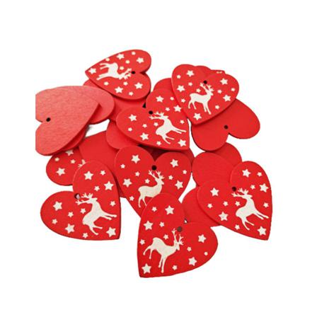 Förpackning Med 100 Träskivor Utsökt Hänge Flerfärgat