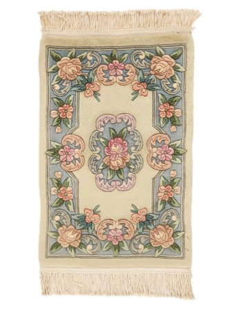 China 90 Line Teppich 60X90 Orange/Beige Wolle, China