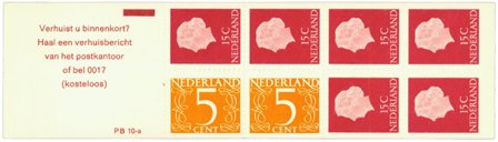 Holland 1971 - Frimærkehæfte NVPH PB 10a - Postfrisk